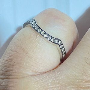 Levian White Gold 14k Diamond Band Ring.